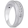 Men's 1/2ct Diamond Ring In 14K White Gold Image-6