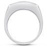 Men's 3/4ct Diamond Ring In 10K White Gold Image-4