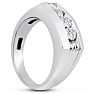 Men's 3/4ct Diamond Ring In 10K White Gold Image-6