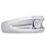 Men's 1/2ct Diamond Ring In 10K White Gold Image-2