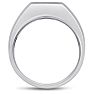 Men's 1/2ct Diamond Ring In 10K White Gold Image-4