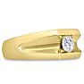Men's 1/2ct Diamond Ring In 10K Yellow Gold Image-2