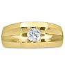 Men's 1/2ct Diamond Ring In 14K Yellow Gold Image-1