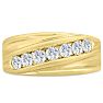 Men's 1ct Diamond Ring In 10K Yellow Gold Image-1