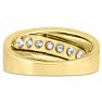 Men's 1ct Diamond Ring In 10K Yellow Gold Image-3