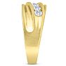 Men's 1ct Diamond Ring In 10K Yellow Gold Image-5