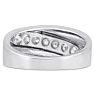 Men's 1ct Diamond Ring In 14K White Gold Image-3