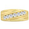 Men's 1ct Diamond Ring In 14K Yellow Gold Image-1