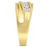 Men's 1ct Diamond Ring In 14K Yellow Gold Image-5