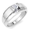 Men's 1/3ct Diamond Ring In 10K White Gold Image-2
