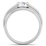 Men's 1/3ct Diamond Ring In 10K White Gold Image-3
