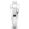 Men's 1/3ct Diamond Ring In 10K White Gold Image-4