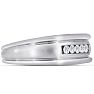 Men's 1/4ct Diamond Ring In 14K White Gold Image-2