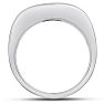 Men's 1/4ct Diamond Ring In 14K White Gold Image-4