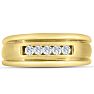 Men's 1/4ct Diamond Ring In 14K Yellow Gold Image-1