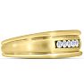 Men's 1/4ct Diamond Ring In 14K Yellow Gold Image-2