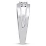 Men's 1ct Diamond Ring In 10K White Gold Image-5
