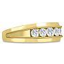 Men's 1ct Diamond Ring In 10K Yellow Gold Image-2