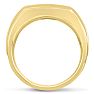 Men's 1ct Diamond Ring In 10K Yellow Gold Image-4