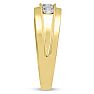 Men's 1ct Diamond Ring In 10K Yellow Gold Image-5