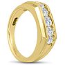 Men's 1ct Diamond Ring In 10K Yellow Gold Image-6
