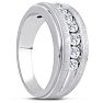 Men's 3/4ct Diamond Ring In 10K White Gold Image-6