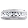 Men's 3/4ct Diamond Ring In 14K White Gold Image-1