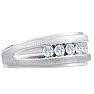 Men's 3/4ct Diamond Ring In 14K White Gold Image-2