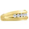 Men's 3/4ct Diamond Ring In 14K Yellow Gold Image-2