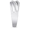 Men's 3/5ct Diamond Ring In 10K White Gold Image-5