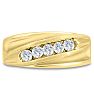 Men's 3/5ct Diamond Ring In 10K Yellow Gold Image-1