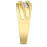 Men's 3/5ct Diamond Ring In 10K Yellow Gold Image-5