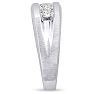 Men's 1ct Diamond Ring In 14K White Gold Image-5