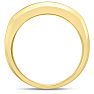 Men's 1ct Diamond Ring In 14K Yellow Gold Image-4