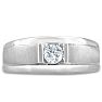 Men's 1/3ct Diamond Ring In 10K White Gold Image-1