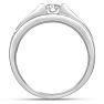 Men's 1/3ct Diamond Ring In 10K White Gold Image-4
