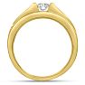 Men's 1/3ct Diamond Ring In 14K Yellow Gold Image-4