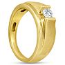 Men's 1/3ct Diamond Ring In 14K Yellow Gold Image-6
