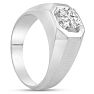 Men's 1ct Diamond Ring In 10K White Gold Image-6