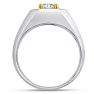 Men's 1ct Diamond Ring In 14K Two-Tone Gold Image-4