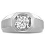 Men's 1ct Diamond Ring In 14K White Gold Image-1