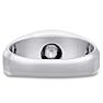 Men's 1ct Diamond Ring In 14K White Gold Image-3
