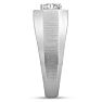 Men's 1ct Diamond Ring In 14K White Gold Image-5