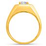 Men's 1ct Diamond Ring In 14K Yellow Gold Image-4