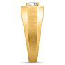 Men's 1ct Diamond Ring In 14K Yellow Gold Image-5