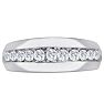 Men's 1ct Diamond Ring In 14K White Gold Image-1