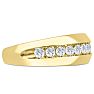 Men's 1ct Diamond Ring In 14K Yellow Gold Image-2