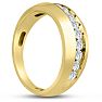 Men's 1ct Diamond Ring In 14K Yellow Gold Image-6