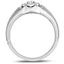 Men's 1/2ct Diamond Ring In 10K White Gold Image-4