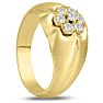 Men's 1/2ct Diamond Ring In 10K Yellow Gold Image-6